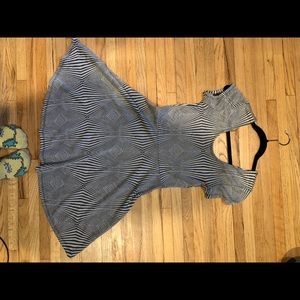 Black and Grey skater dress